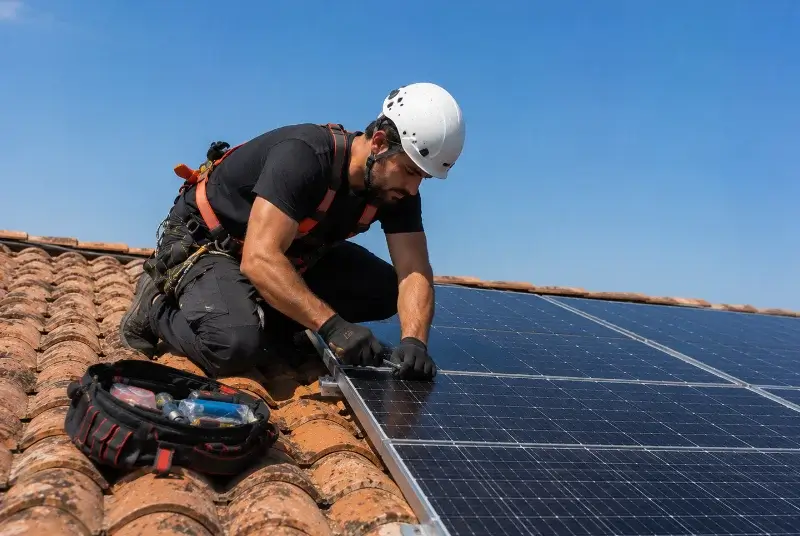 Maintenance et monitoring de panneaux solaires à Amou